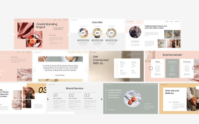 Шаблон PowerPoint для презентации бизнес-предложения по эстетике недвижимости