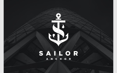 Buchstabe S, Anker, Seemann, Marine, Logo