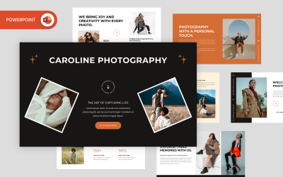 Caroline - Fotografie PowerPoint šablony
