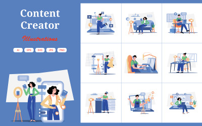 M509_Content Creator Illustrationspaket