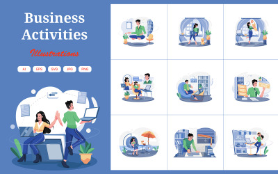 M534_Business Activities Illustration Pack