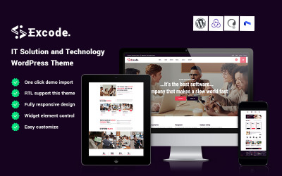 Excode - IT Solution and Technology WordPress Theme