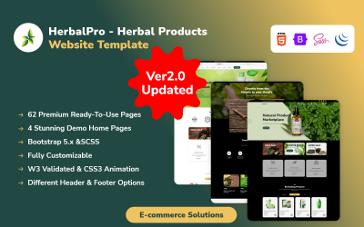 HerbalPro – шаблон веб-сайту про продукти з трав