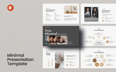 Minimális bemutató PowerPoint elrendezéssablon
