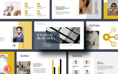 Шаблон презентации Studio Minimal PowerPoint
