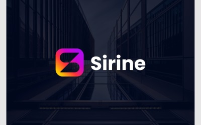 Streszczenie kolorowe logo litery S