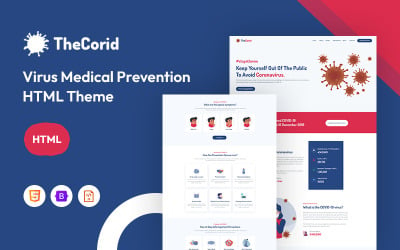 Thecorid – Modello di sito Web per la prevenzione medica dei virus