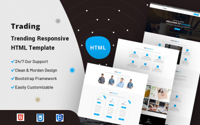 Treding – Trendig responsiv webbplatsmall