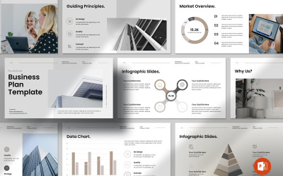 Üzleti terv PowerPoint elrendezéssablon.