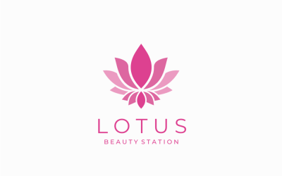 Yoga Logo And Lotus Flower Logo Template