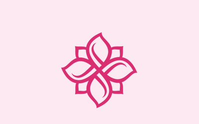Šablona návrhu s abstraktní květina vektorové logo