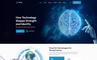 Technip – Modèle HTML5 de solutions technologiques et informatiques