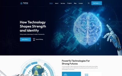 Technip: modello HTML5 per soluzioni tecnologiche e IT
