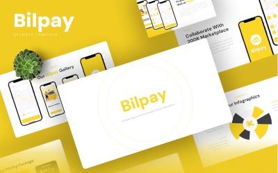 Bilpay: plantilla de presentación de aplicaciones móviles y SAAS