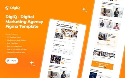 DigiQ - Digital Marketing Agency Figma Template