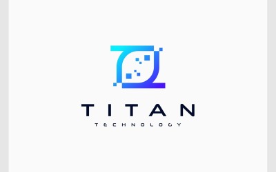 Logotipo de la tecnología digital de la letra TT