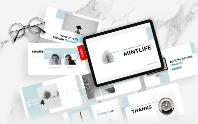 Mintlife – Minimal PowerPoint-mall