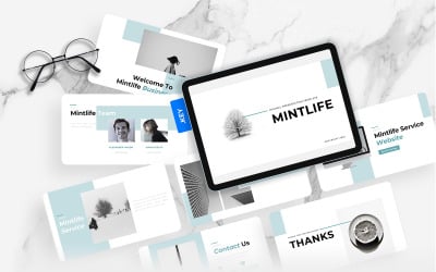 Mintlife — минимальный шаблон Keynote