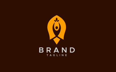 Szablon projektu logo trenera życia rakietowego