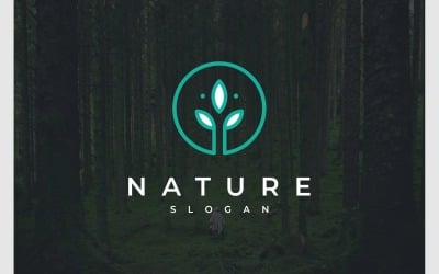 Hayat Yaprağı Organik Çiçek Logosu
