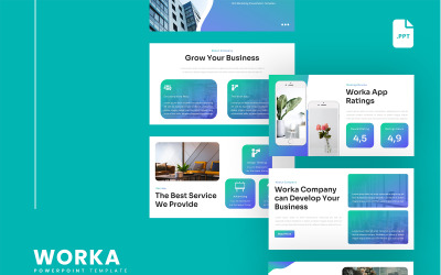Worka – Plantilla de PowerPoint para marketing SEO