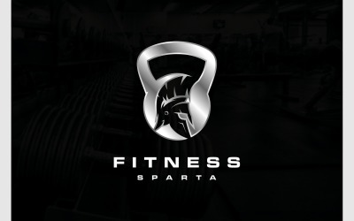 Srebrne logo Kettlebell Spartan Gym