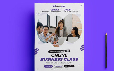 Online-Business-Class-Flyer-Vorlage