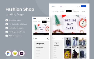 Trend - Fashion Landing Page V2