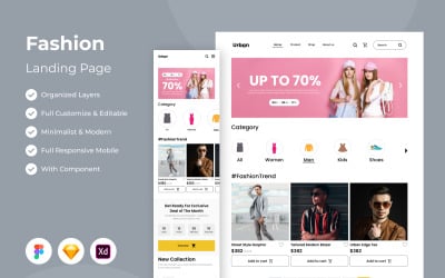 Urban - Fashion Landing Page V2