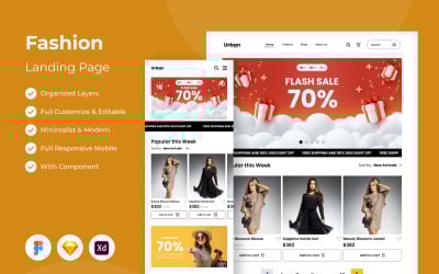Urban - Fashion Landing Page