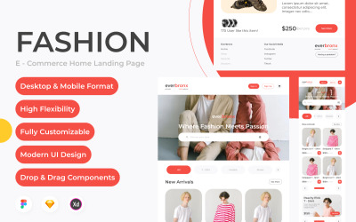 Everbronx – Startseite der Website