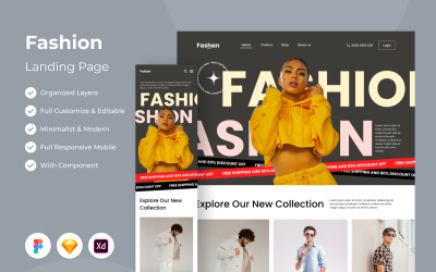 Fashan - Page de destination de la mode V2