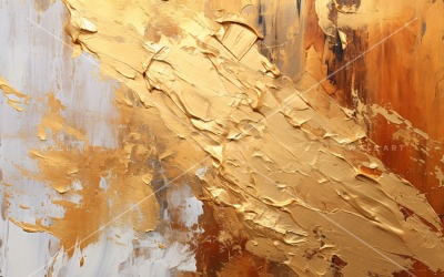 Abstract Art Golden Foil Elegance 27