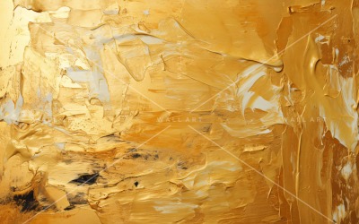 Arte de parede elegante em folha dourada 22