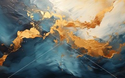 Golden Foil Art Abstract Expressions 39