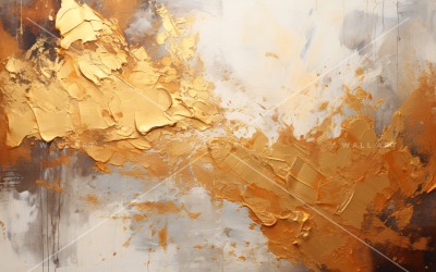 Konstnärlig väggdekor guldfolie 41