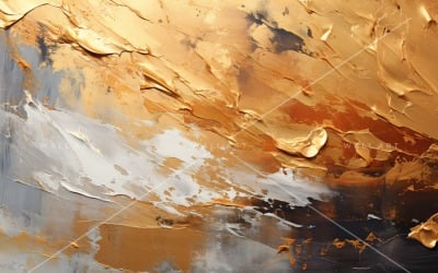 Golden Foil Art Abstract Expressions 45