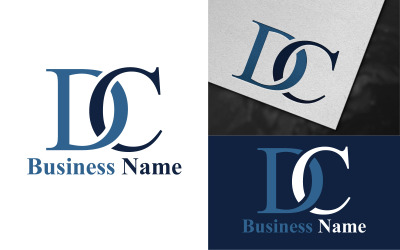 Kreatives DC-Letter-Logo-Vorlagendesign