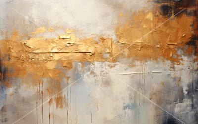 Elegante Wandkunst mit goldener Folie 54