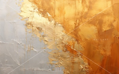Abstraktní umění Zlatá fólie Elegance 68