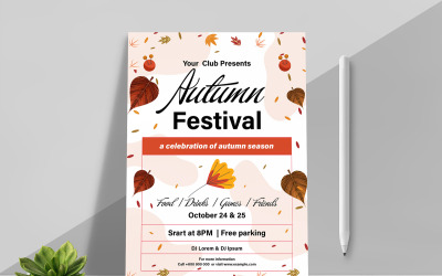 Flyer-Vorlagen für das Herbstfest