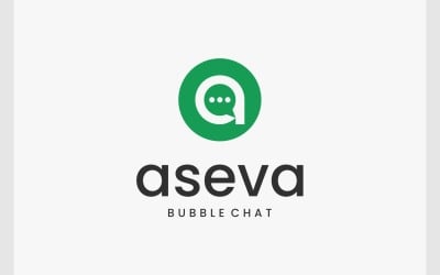 Buchstabe A, Bubble-Chat-Sprachlogo