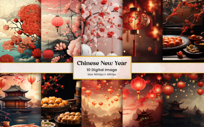Gott kinesiskt nytt år Färgglad lykta kinesisk festival dekorativ texturbakgrund.