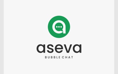 Letter A Bubble Chat-toespraaklogo