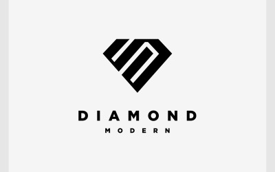 Logotipo de joias com diamantes letra S