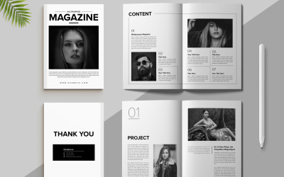Modello di progettazione di una rivista di moda.