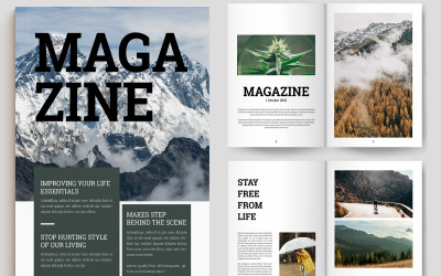 Professionelle Design-Magazinvorlage