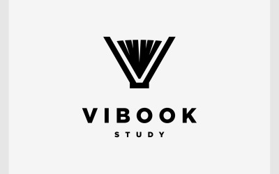 Buchstabe V Logo für offene Buchbildung