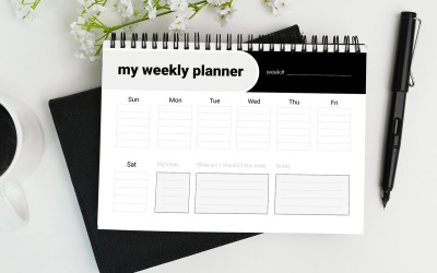 Haftalık Planlayıcı Şablonları Düzeni.