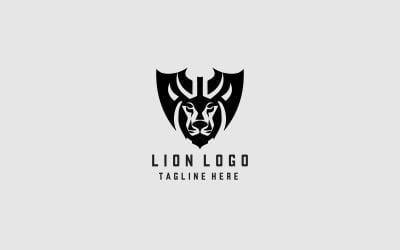 Lion Viking Logo Template